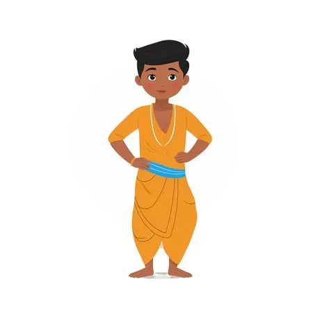 Free Indian Boy In Traditional Dress  AI Image