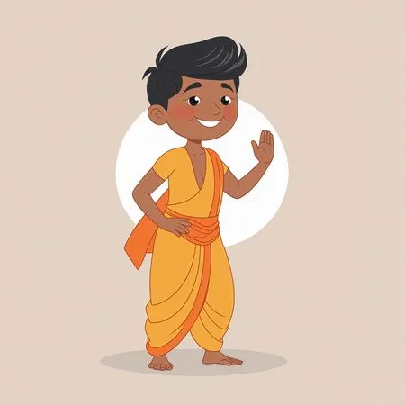 Free Indina Boy In Traditional Dress  AI Image