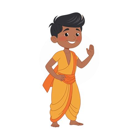 Free Indina Boy In Traditional Dress  AI Image