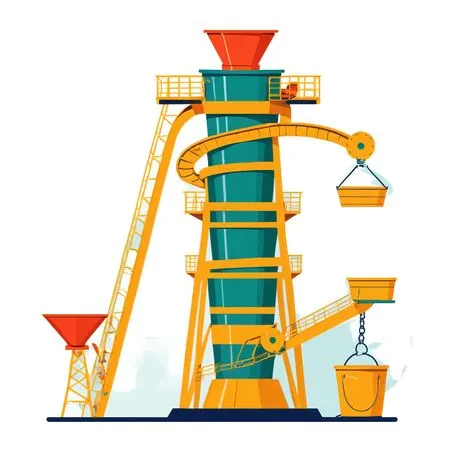 Free Industrial Structure With Machinery  AI Image