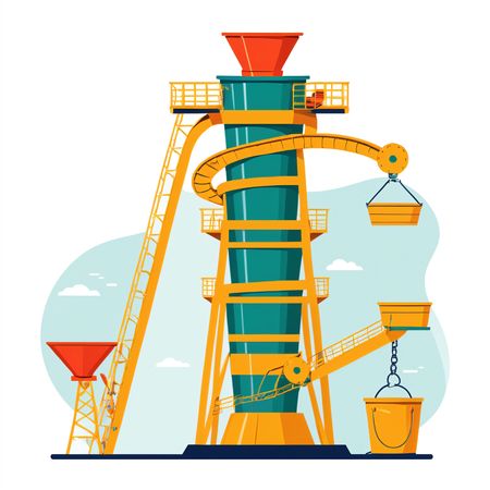 Free Industrial Structure With Machinery  AI Image