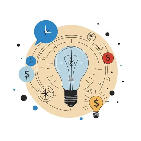 Free Lâmpada simbolizando ideias e inovação  AI Image