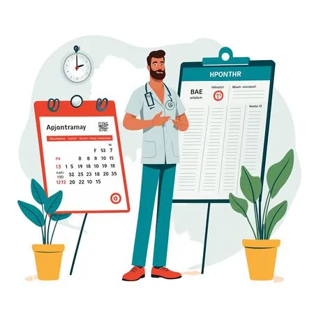Free Male Doctor With Calendar And Clipboard  AI Image