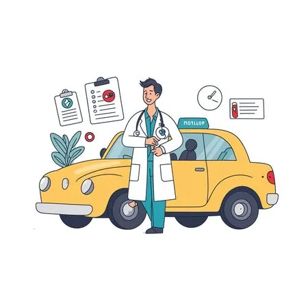 Free Male Doctor With  Medical Items  AI Image