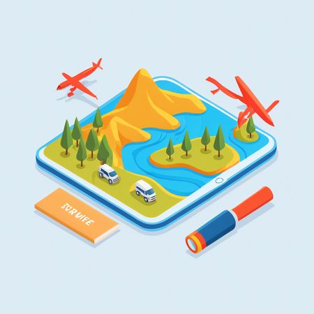 Free Mapa de viagem  Imagem de IA