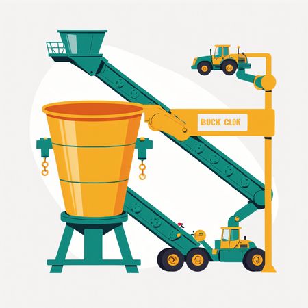 Free Máquinas de construção industrial  AI Image