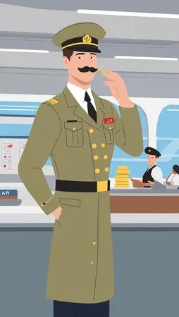 Free Military Officer Saluting  AI Image