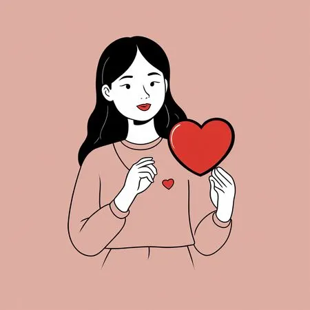 Free Mulher segurando coração  Imagem de IA