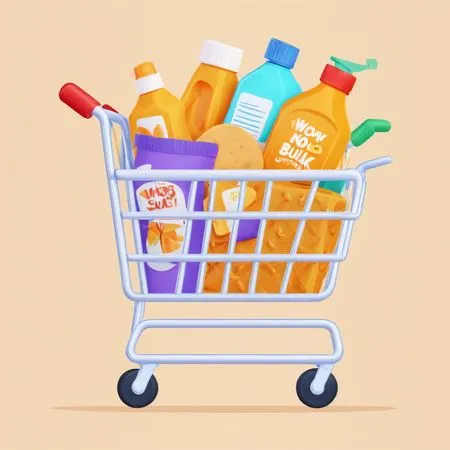 Free Panier avec produits de nettoyage  Image IA