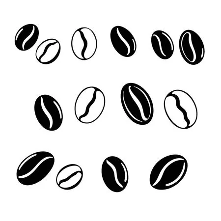 Free Pattern Of Coffee Beans  AI Image