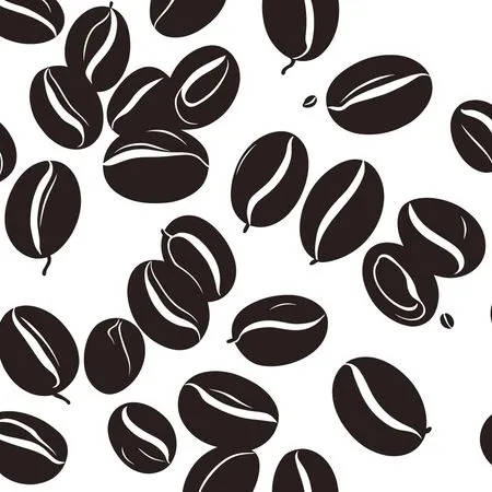 Free Pattern Of Coffee Beans  AI Image