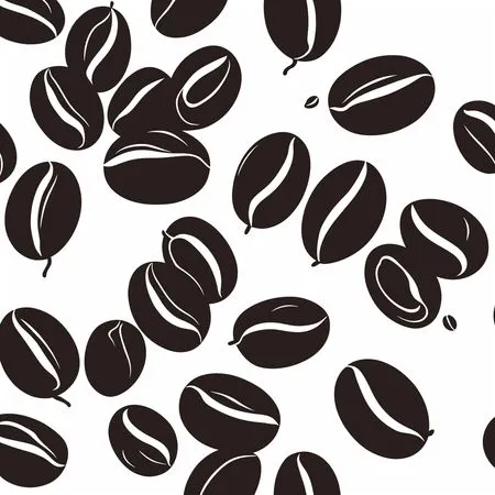 Free Pattern Of Coffee Beans  AI Image