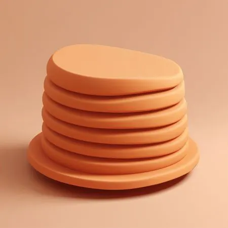 Free Pila de formas geométricas suaves en un diseño minimalista  Imagen AI