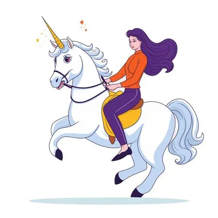 Free Princess Riding Unicorn With Stars Around  AI Image