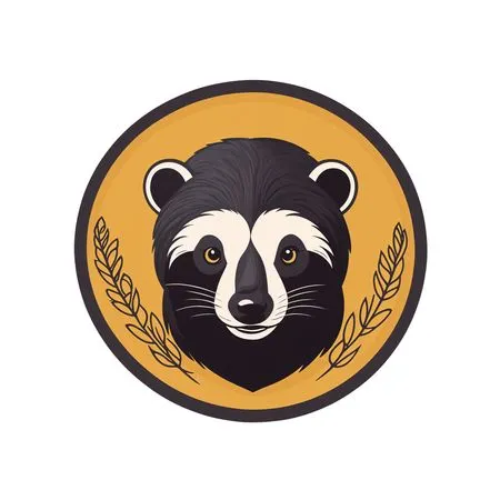 Free Raccoon Emblem With Nature  AI Image