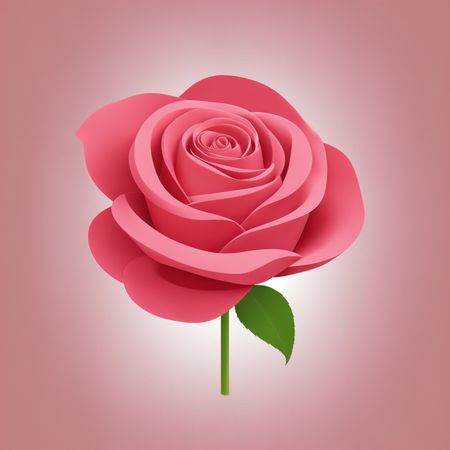 Free Une rose  Image IA