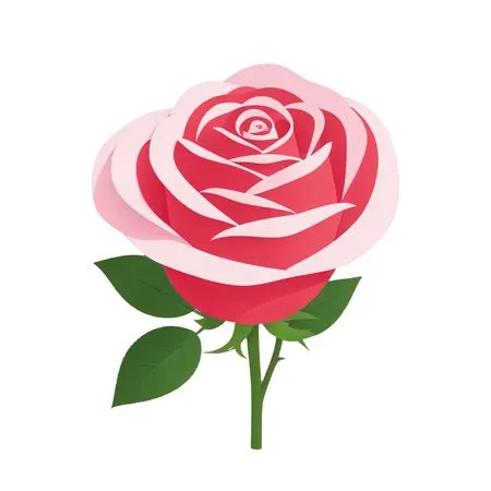 Free Rose With Detailed Petals And Leaves  AI Image