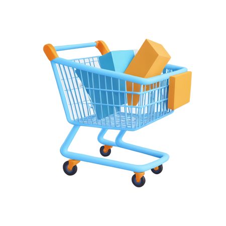 Free Shopping Cart With Items  AI Image