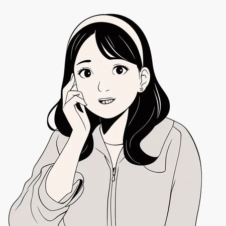Free 笑顔の少女  AI画像