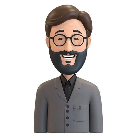 Free Smiling Male In A Suit  AI Image