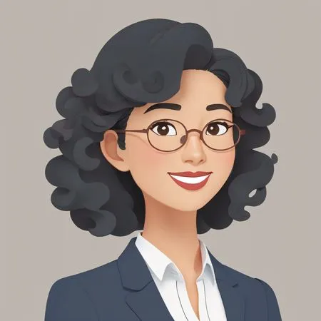 Free ビジネス服を着た笑顔の女性  AI画像