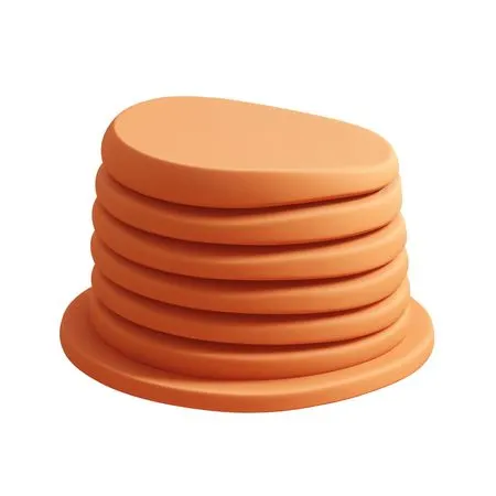 Free Stack Of Smooth Geometric Shapes In A Minimalist Design  AI Image