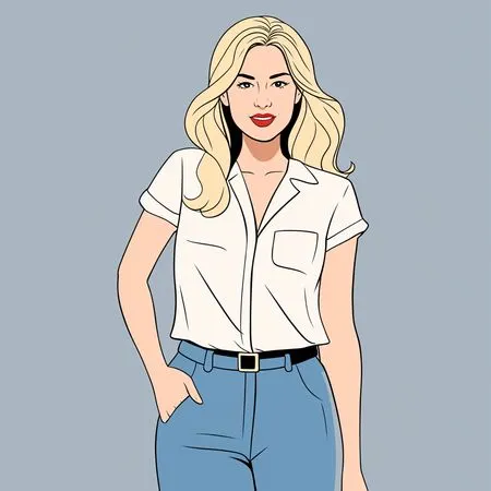 Free Stylish Woman  AI Image