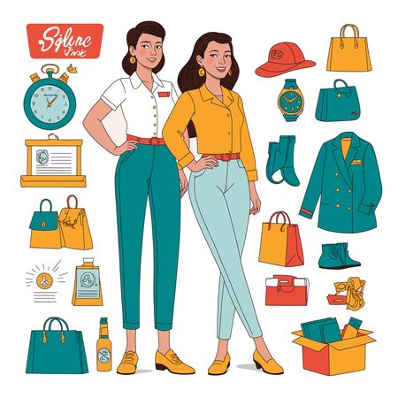 Free Stylish Women With Fashion Items  AI Image