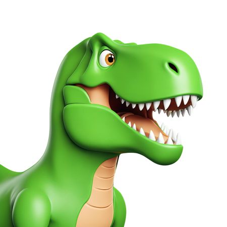 Free T-Rex dinosaur With A Cheerful Expression  AI Image