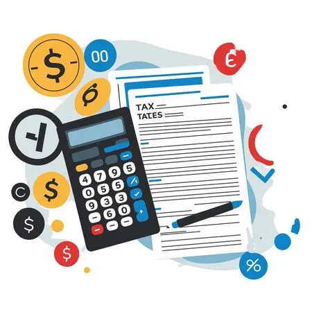 Free Tax Documents With  Calculator  AI Image