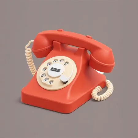 Free Teléfono rotatorio retro con diseño clásico  Imagen AI