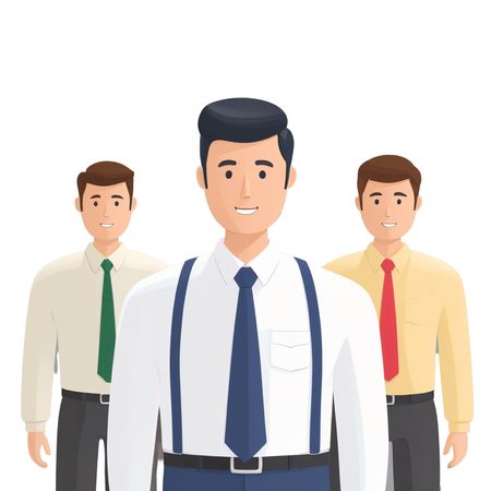Free Three Businessmen In Professional Attire  AI Image