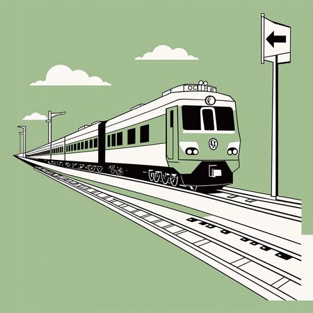 Free Train  AI Image