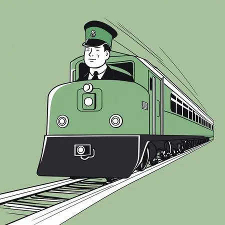 Free Train And Driver  AI Image