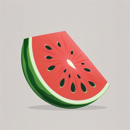 Free Tranche de pastèque  Image IA