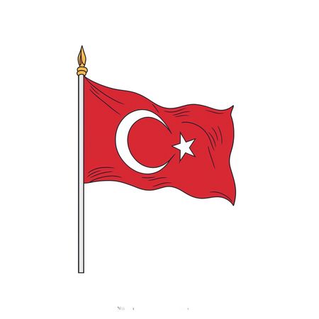 Free Turkish Flag  AI Image