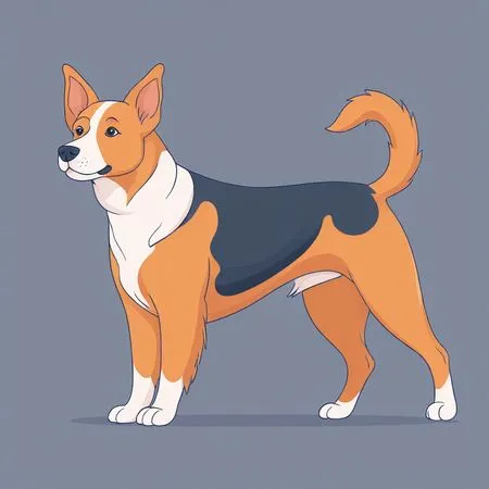 Free Un chien debout  Image IA