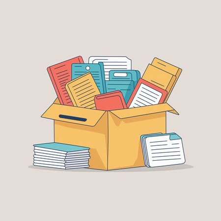 Free Una caja llena de documentos y carpetas  Imagen AI