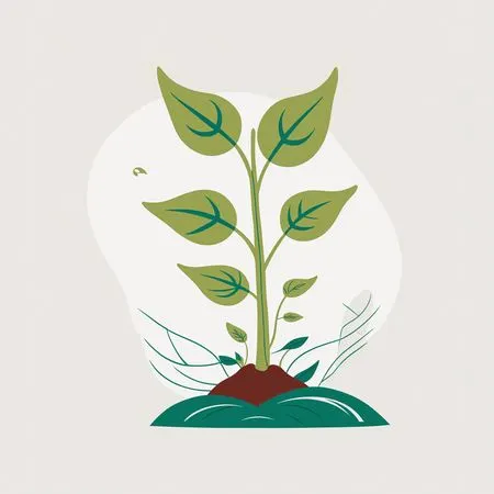 Free Une pousse de plante en croissance  Image IA