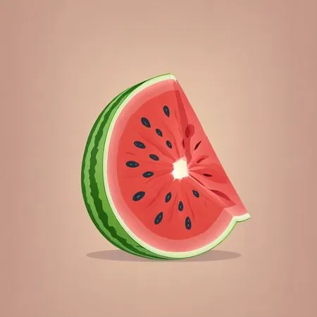 Free Une tranche de pastèque  Image IA