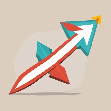 Free Upward arrow  AI Image