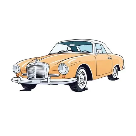 Free Vintage Classic Car  AI Image