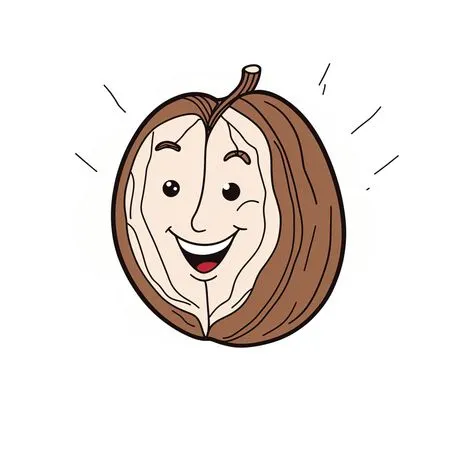Free Walnut With A Happy Face  AI Image