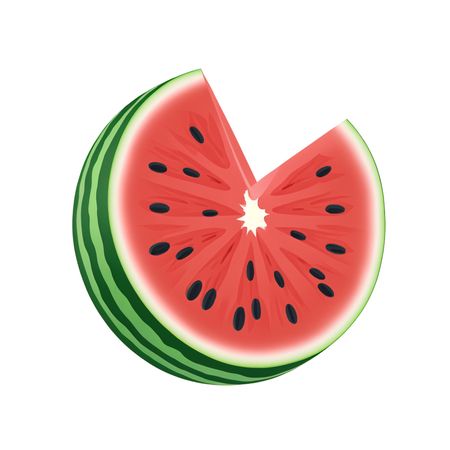 Free Watermelon Slice  AI Image