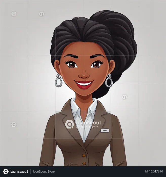 A Professional Woman In Business Attire  AI Image