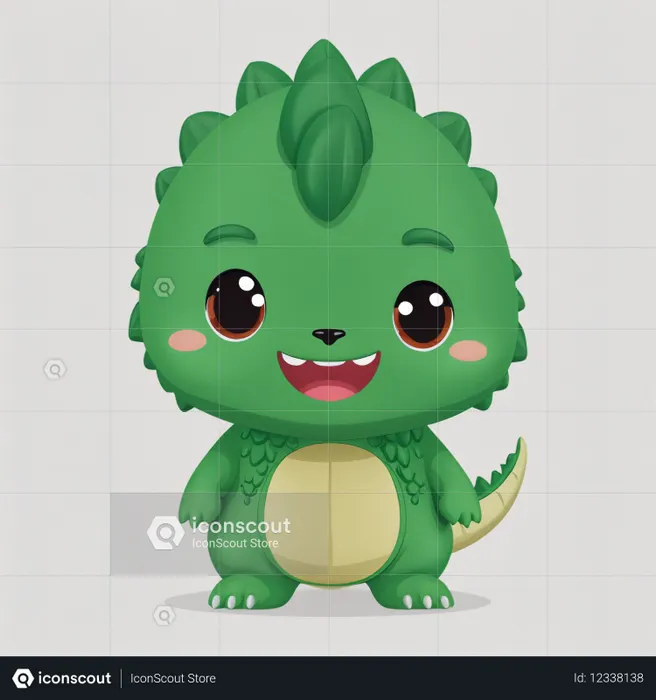 Dinosaurio adorable  Imagen AI