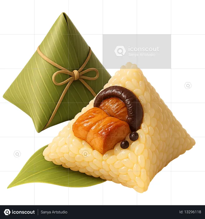 AI Braised Pork Mushroom  3D Icon