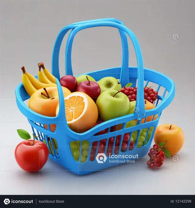 AI Cesta de frutas frescas  Imagem