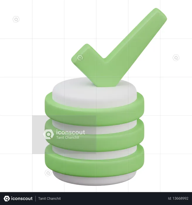 AI Check Database  3D Icon