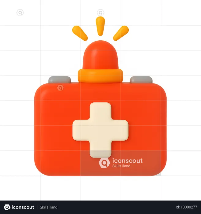 AI First Aid Kit  3D Icon